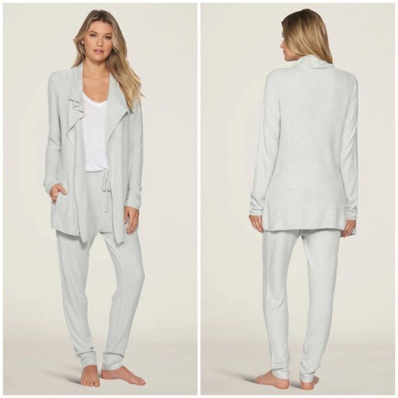 💕BAREFOOT DREAMS💕 CozyChic Lite Coastal Cardigan ~ Ocean Light Blue XS NWT - Picture 7 of 16